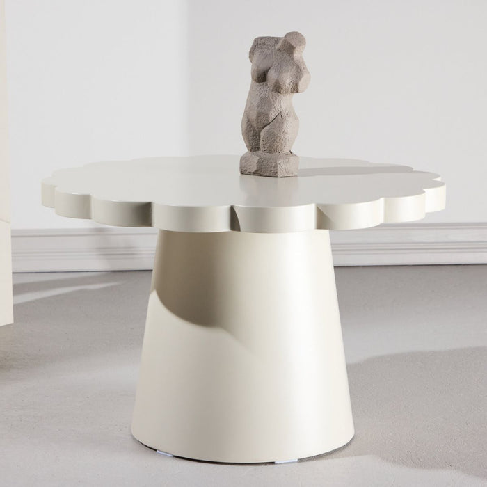 Fjôrd - Salontafel Rond - Beige - 70x70x45cm - Krull
