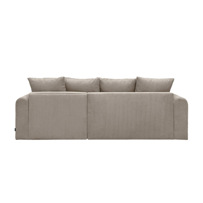 sweeek - 3-zits hoekslaapbank met omwisselbare hoek en opbergruimte in