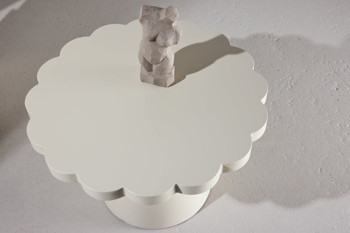 Fjôrd - Salontafel Rond - Beige - 70x70x45cm - Krull