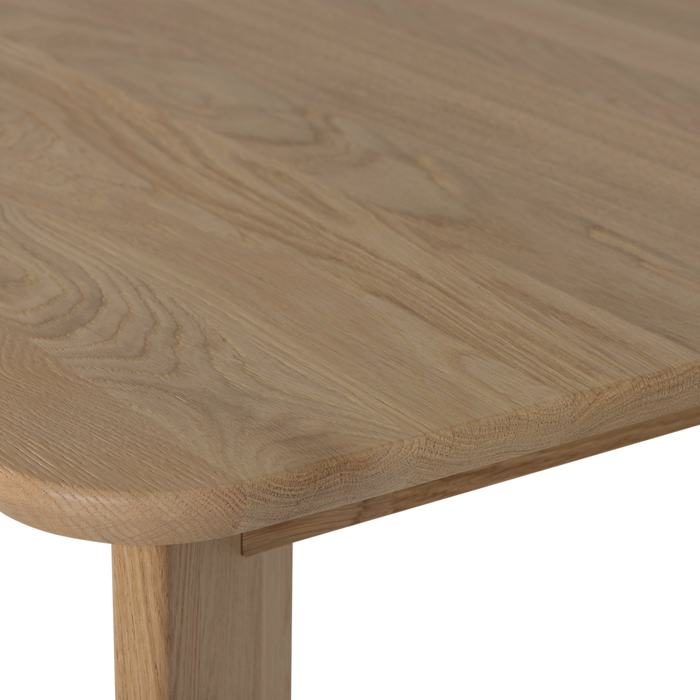 WOOOD Tablo Eettafel Afgerond DL 180 cm - Eikenhout - Transparant