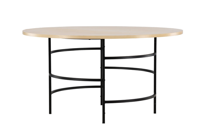 Fjôrd - Eettafel Rond - Naturel|Zwart - 140cm - Copenhagen