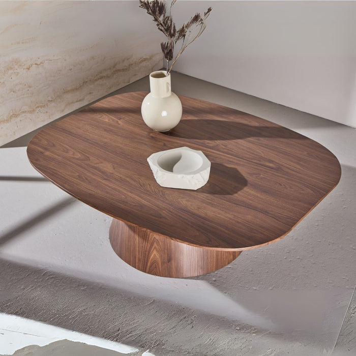 Fjôrd - Salontafel Deens Ovaal - Donkerbruin - 120cm - Lanzo