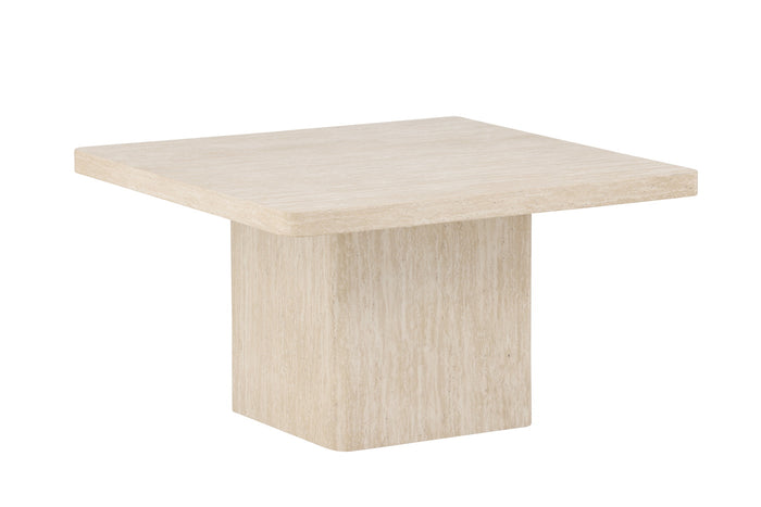 Fjôrd - Salontafel Vierkant - Beige MDF - 80x80x46cm - Qvart