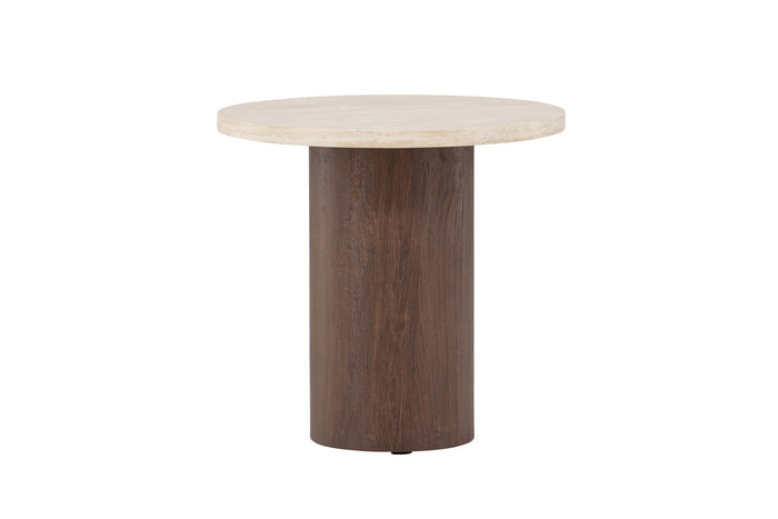 Fjôrd - Salontafel Rond - Beige MDF - 50x50x50cm - Megg