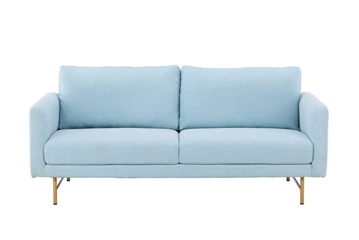 Fjôrd - 3-Zitsbank Blauw Stof - 198x88x69cm - Sky