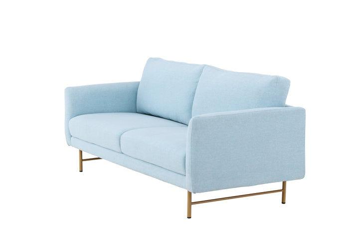 Fjôrd - 3-Zitsbank Blauw Stof - 198x88x69cm - Sky