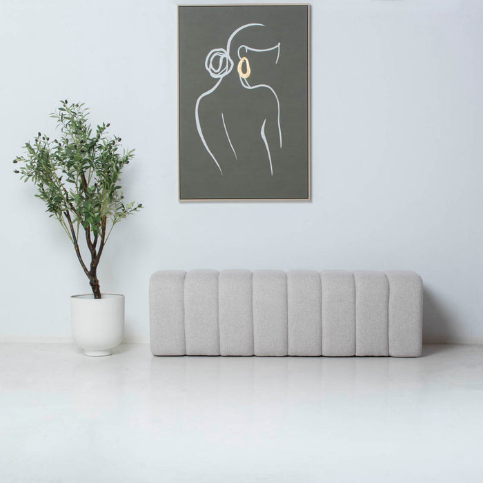 DÉJA Living - Eetkamerbank Beige Stof - 160x45x48cm - Bogense