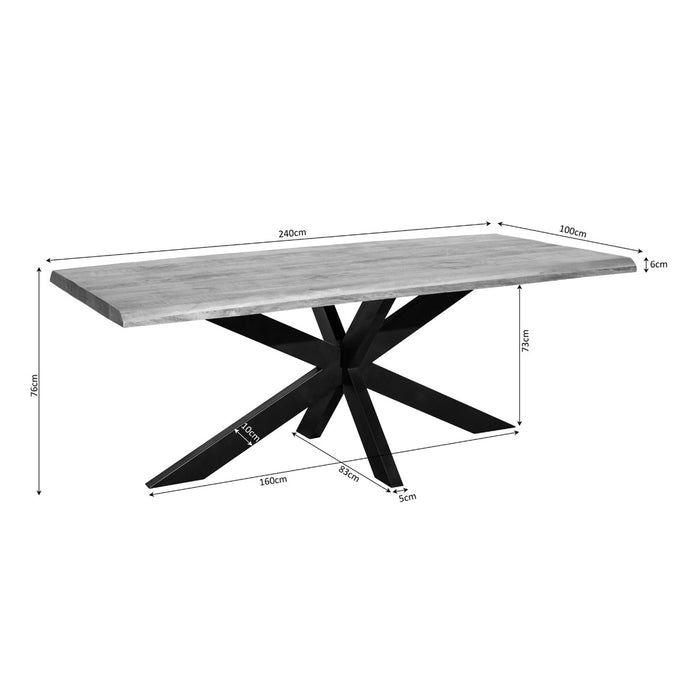 Starfurn Boomstamtafel Denver | 240 cm