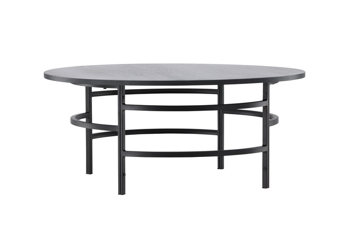 Fjôrd - Salontafel Rond - Zwart MDF - 100cm - Copenhagen