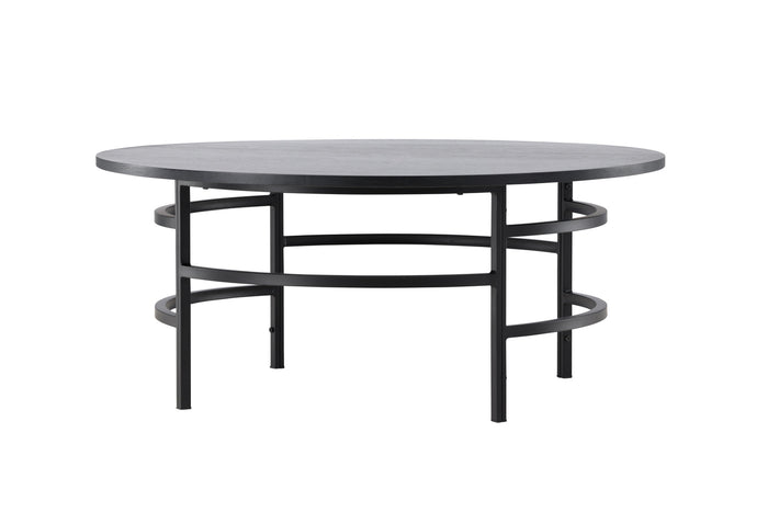 Fjôrd - Salontafel Rond - Zwart MDF - 100cm - Copenhagen