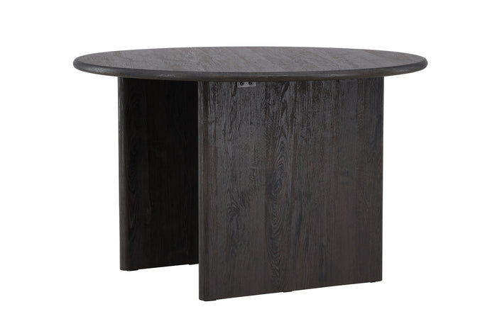 Fjôrd - Eettafel Rond - Zwart MDF - 120x120x75cm - Björholmen