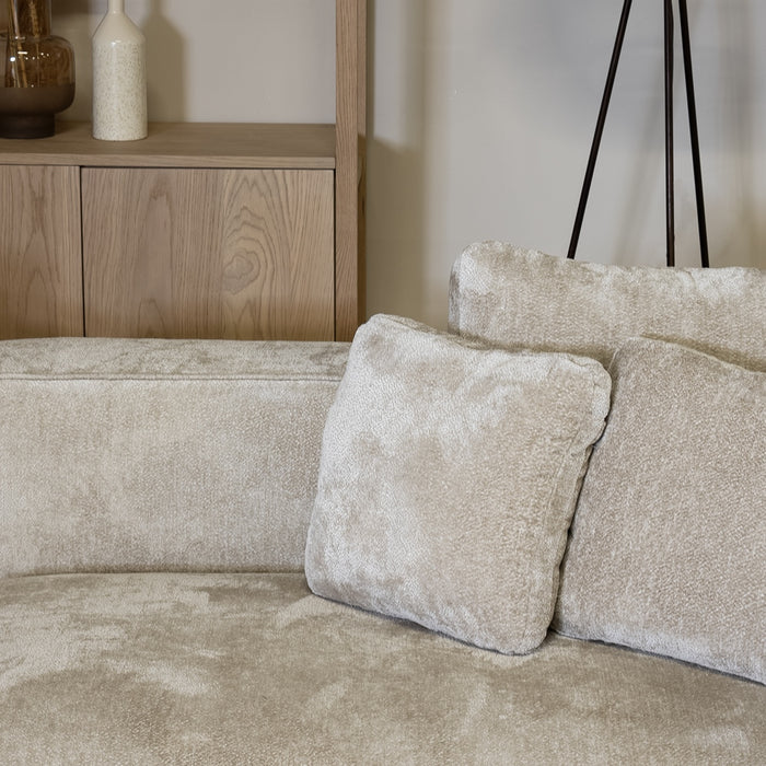 Giga Meubel - Chaise Longue Bank Beige Stof - 3-zits Links - Nantes