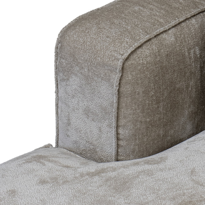 Giga Meubel - Chaise Longue Bank Beige Stof - 3-zits Links - Nantes