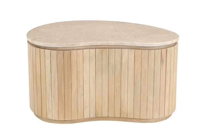 Brix - Salontafel Sorai Natural Bottecino Set van 2 - 38x50x40cm