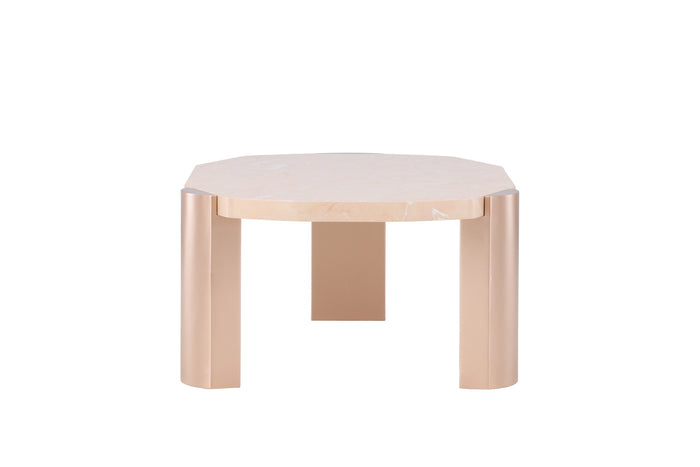 Fjôrd - Salontafel Organisch - Roze MDF - 125x71x40cm - Kres