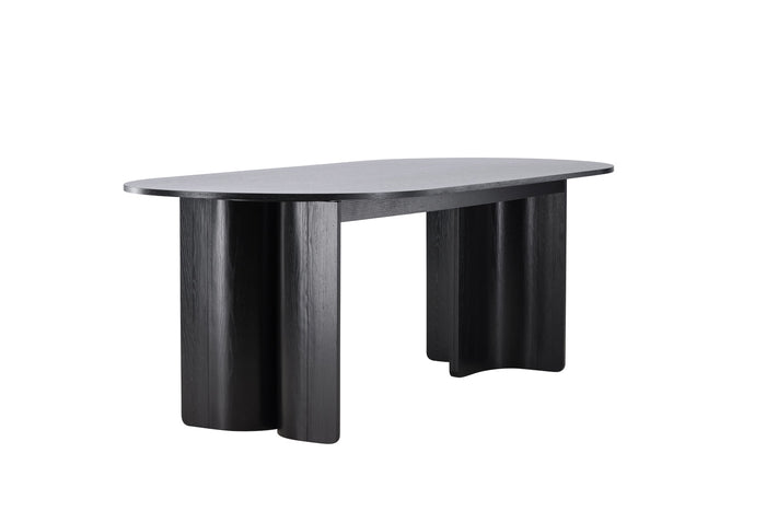 Fjôrd - Eettafel Ovaal - Zwart - 220x100x75cm - Tyresö