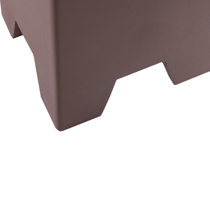 WOOOD Zina Bijzettafel Hoog - Cement - Bruin - 51x36x36