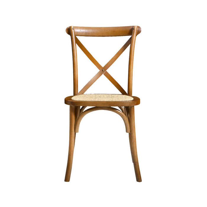 sweeek - Vintage rubberhouten bistrostoelen (set van 4)