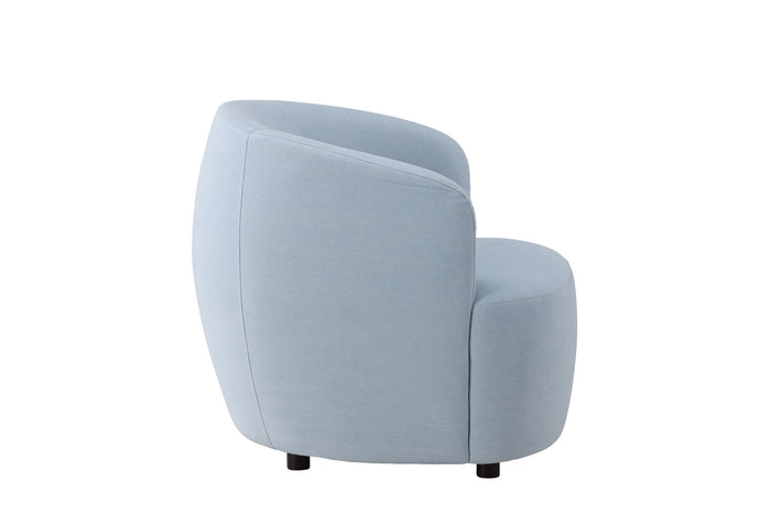 Fjôrd - Fauteuil Blauw Stof - 85x79x77cm - Bobbo