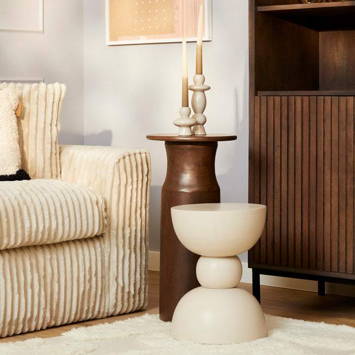 StarFurn - Bijzettafel Beige Hout - 30x30x40cm - Jon