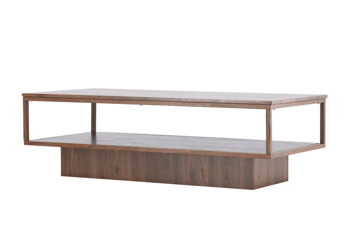 Fjôrd - Salontafel Rechthoek - Walnoot MDF - 130x60x40cm - Maglehem