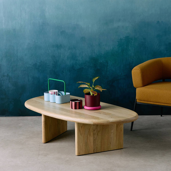 sweeek - Ovale salontafel van mangohout