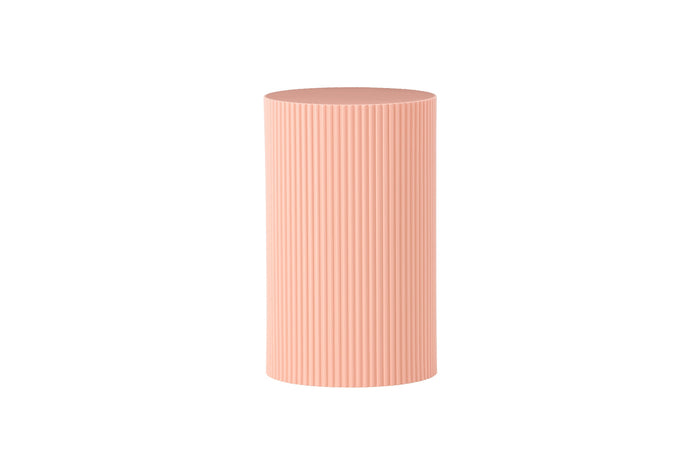 Fjôrd - Bijzettafel Rond - Roze MDF - 31x31x50cm - Lenox