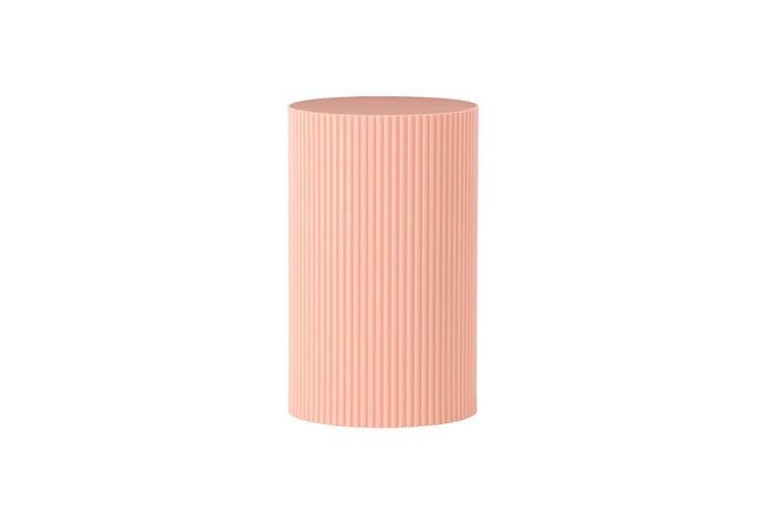 Fjôrd - Bijzettafel Rond - Roze MDF - 31x31x50cm - Lenox