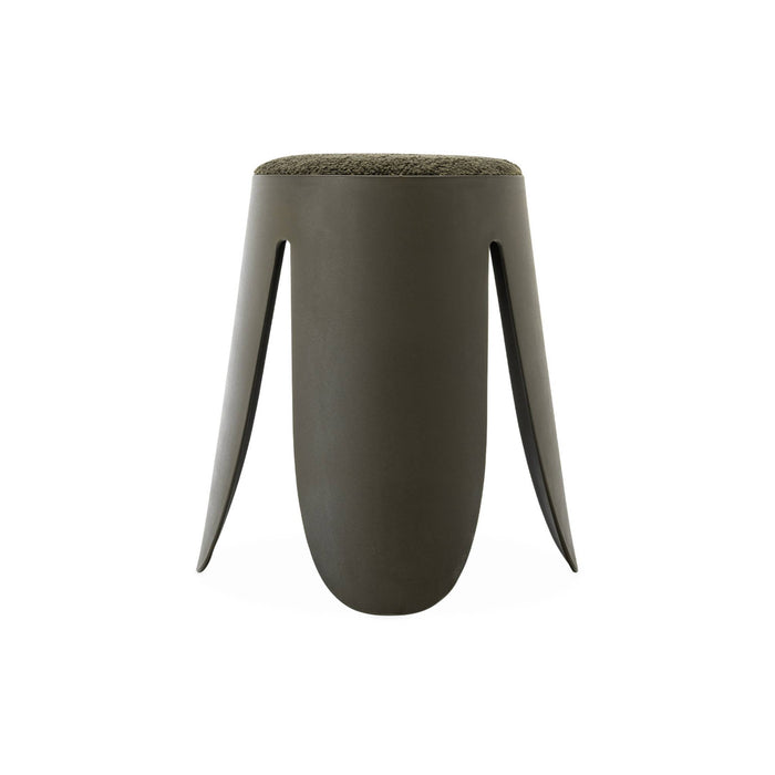 sweeek - Set van 4 stapelkrukken in boucléstof