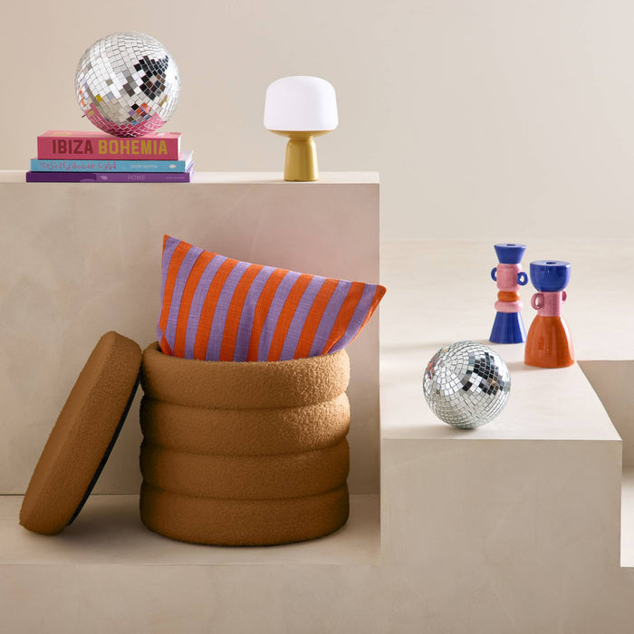 sweeek - Kruk met opbergruimte in boucléstof