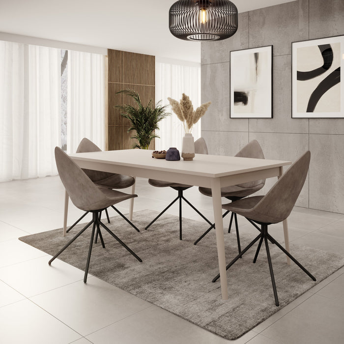Meubella - Reunion - Eetkamertafel - Beige - 180x90x75 cm