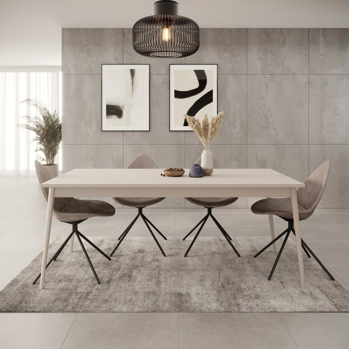 Meubella - Reunion - Eetkamertafel - Beige - 180x90x75 cm