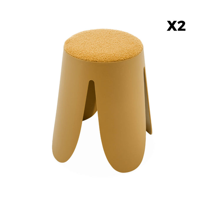 sweeek - Set van 2 stapelkrukken, Ø30 | 44 x H46cm