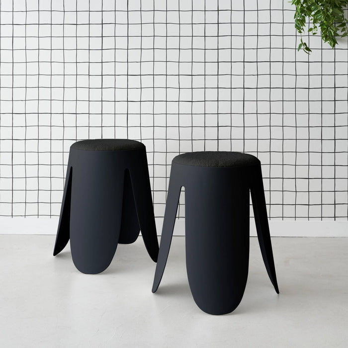 sweeek - Set van 2 stapelkrukken, Ø30 | 44 x H46cm