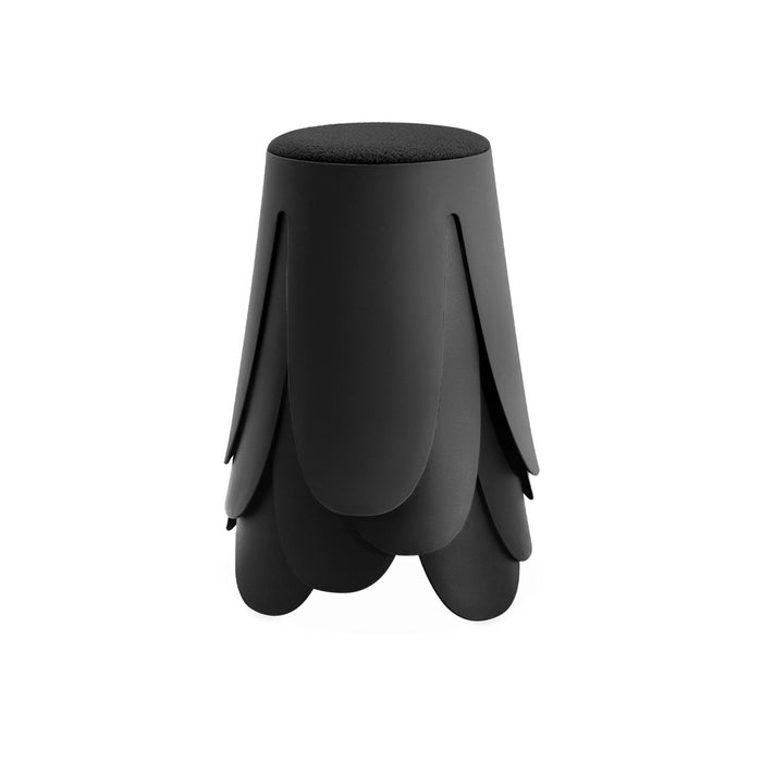 sweeek - Set van 4 stapelkrukken in boucléstof