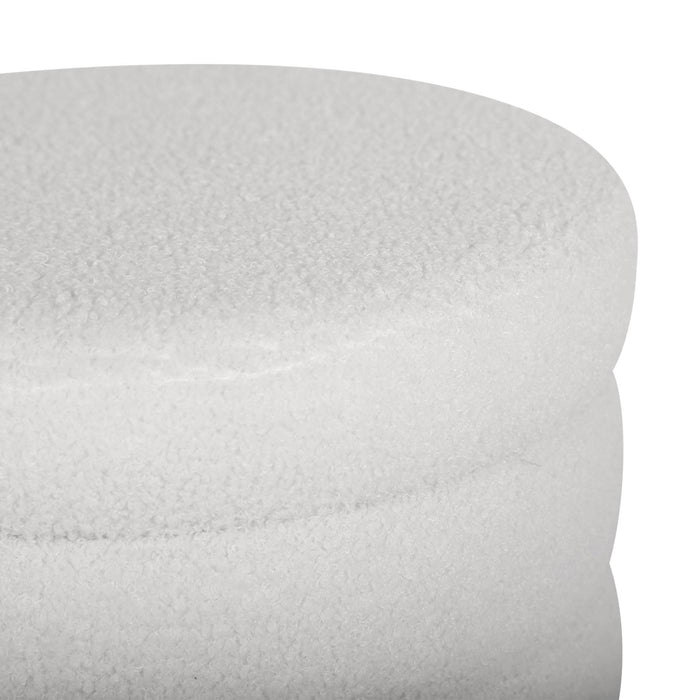 sweeek - Kruk met opbergruimte in boucléstof