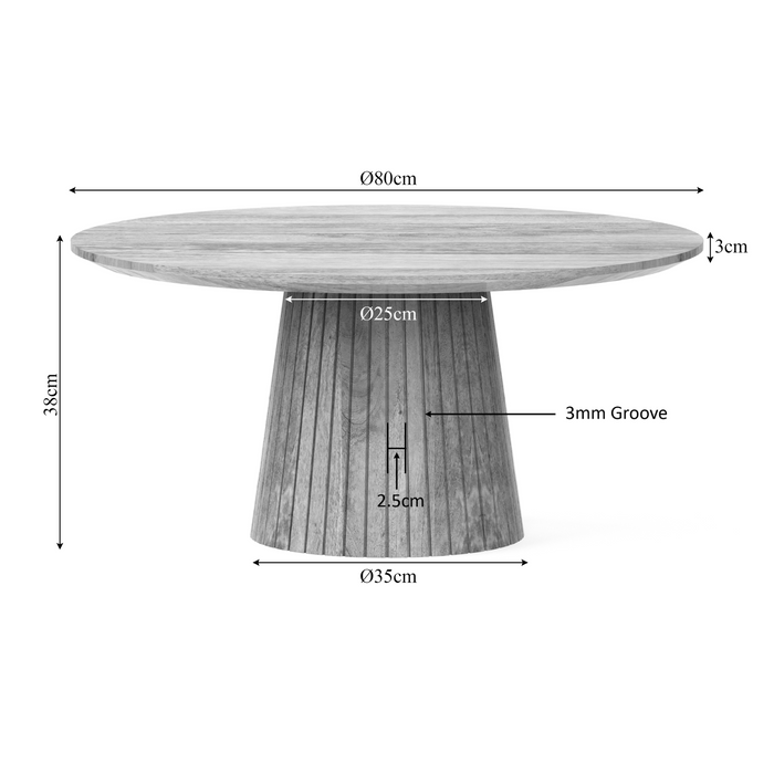 Starfurn Salontafel | Solana | 80 cm | Naturel