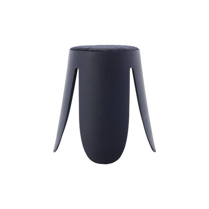 sweeek - Set van 4 stapelkrukken in boucléstof