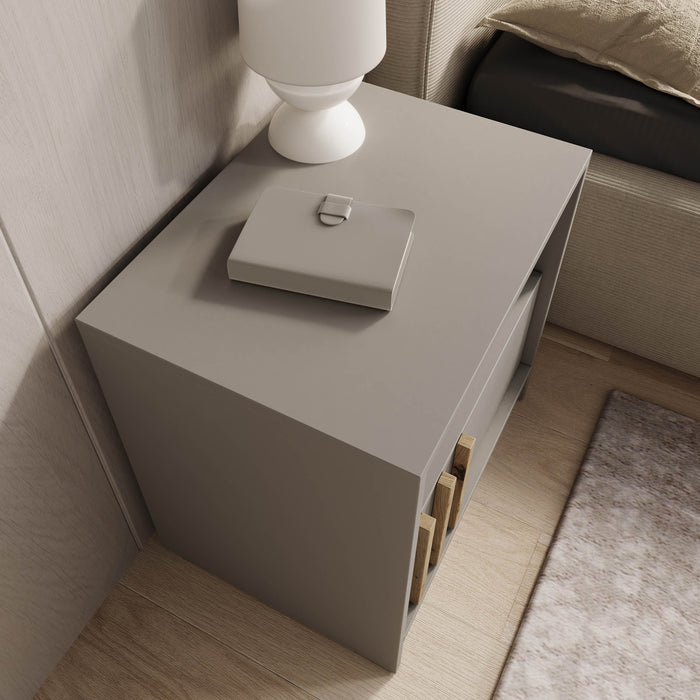 Meubella - Nachtkastje Nauru - Grijs