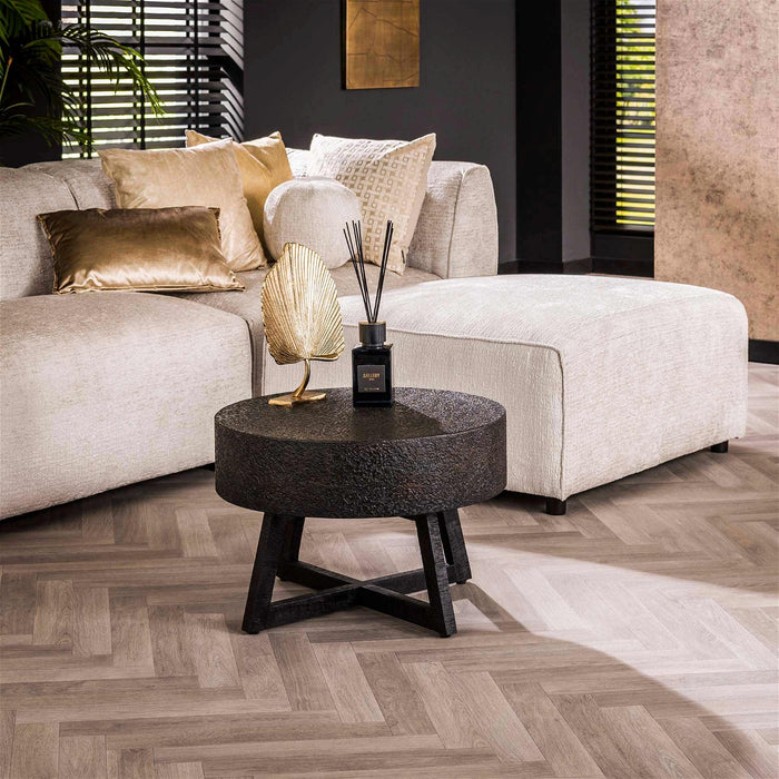 Giga Meubel - Salontafel Zwart|Brons - Ø60x40cm - Bulky Ferro