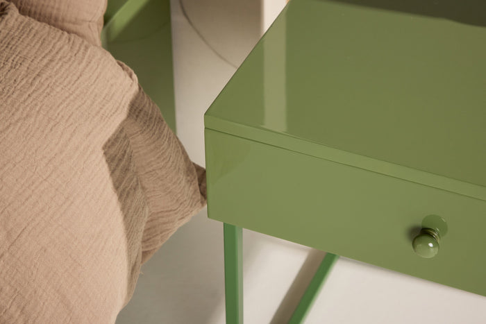 Fjôrd - Nachtkastje Groen Staal - 43x41x50cm - Bakal