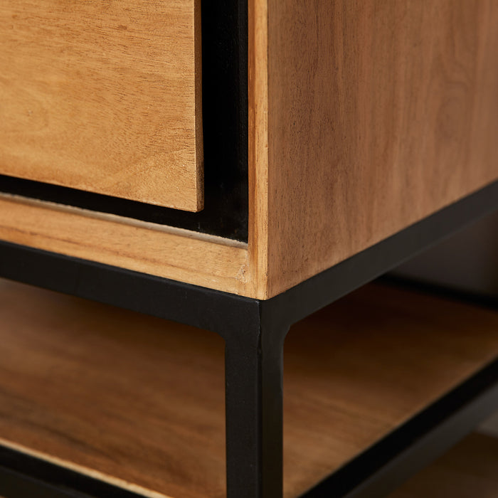 StarFurn - Nachtkastje Bruin Hout - 45x40x53cm - RichWood