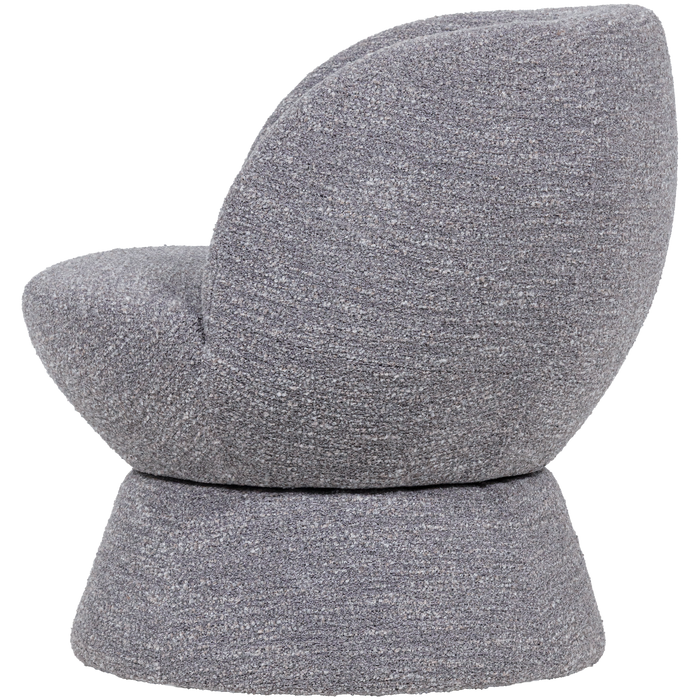 WOOOD Shuffle Draaifauteuil - Melange - Grijs - 72x73x71