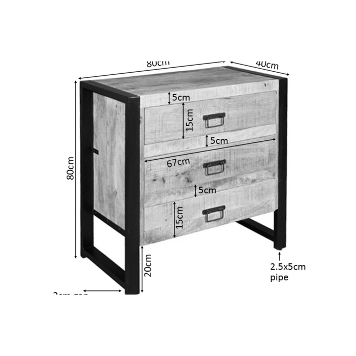 Starfurn Ladenkast Boaz | 3 lades