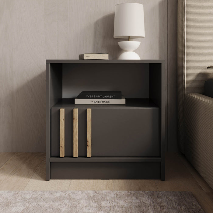 Meubella - Nachtkastje Nauru - Antraciet