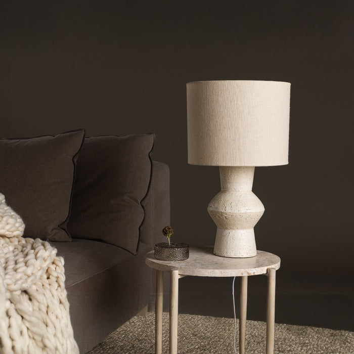 Fjôrd - Tafellamp Ivory Terracotta - 31x31x52cm - Valön