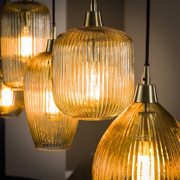 Giga Meubel - Hanglamp Amber - 5-Lichts - Stripe