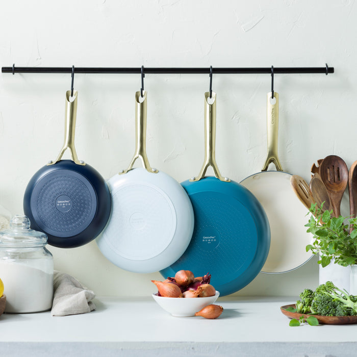 Greenpan Padova koekenpannenset 3 delig - Oxford blue, Pastel blauw