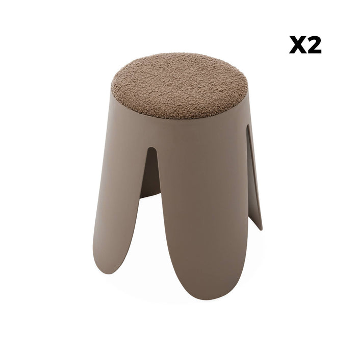 sweeek - Set van 2 stapelkrukken, Ø30 | 44 x H46cm