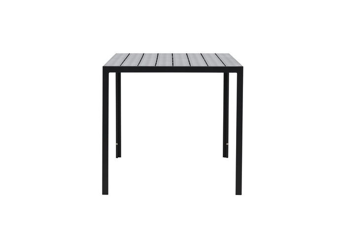 Fjôrd - Tuintafel Rechthoek - Zwart Aluminium - 140x80x74cm - Mirko